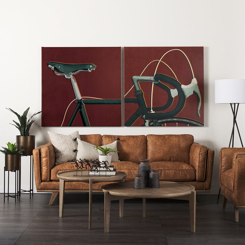 Mercana - Bike Handle Orange by Alarm a Hand Embellished Textured Canvas - 102022-L view 8