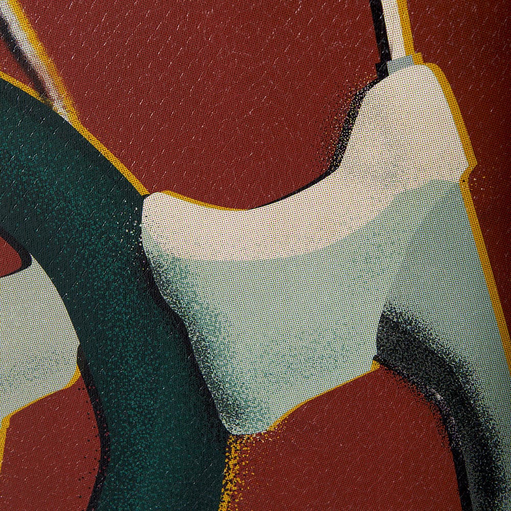 Mercana - Bike Handle Orange by Alarm a Hand Embellished Textured Canvas - 102022-S view 5