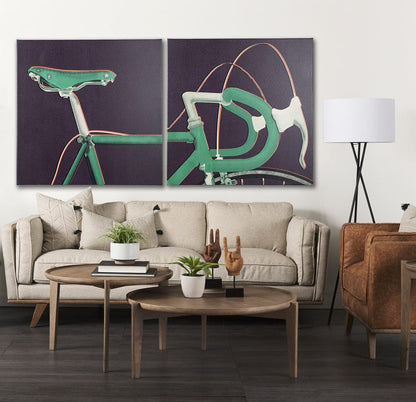 Mercana - Bike Handle Purple by Alarm a Hand Embellished Textured Canvas - 102021-L view 8