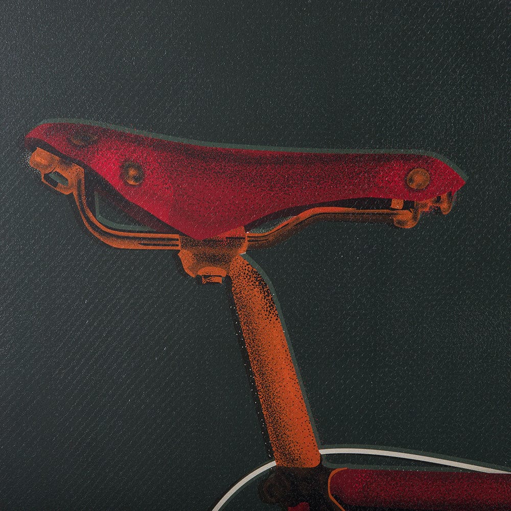 Mercana - Bike Saddle Green by Alarm a Hand Embellished Textured Canvas - 102023-S view 4