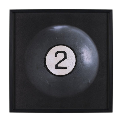 Mercana - Billiard III 2 Ball by Chris Dunker a Hand Embelished Textured Framed Art Decograph Print - 15297 view 1