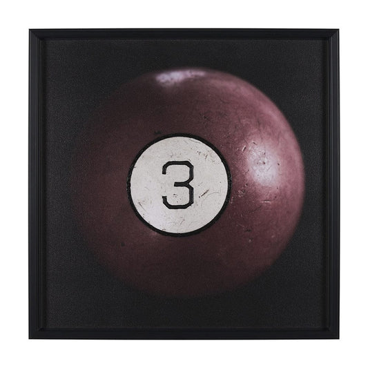 Mercana - Billiard IV 3 Ball by Chris Dunker a Hand Embelished Textured Framed Art Decograph Print - 15298 view 1