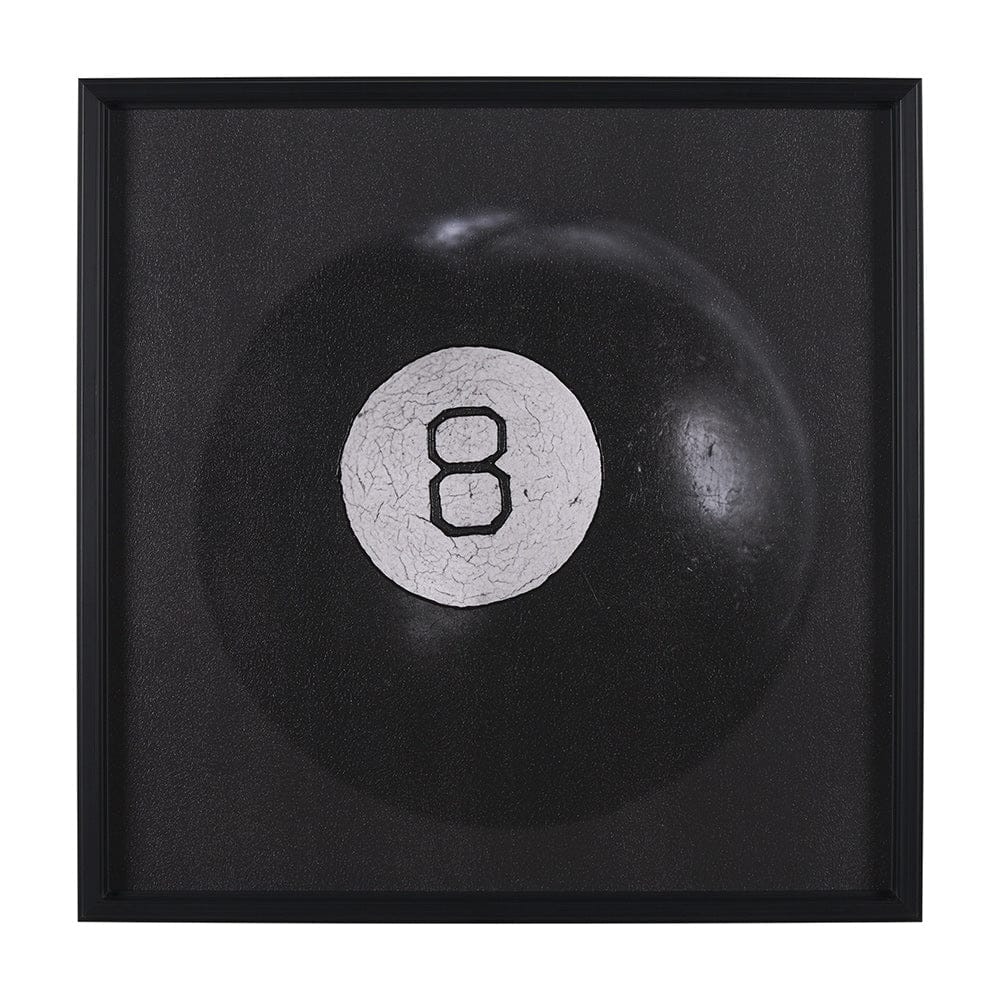 Mercana - Billiard V 8 Ball by Chris Dunker a Hand Embellished Framed Art Decograph Print - 15714 view 1