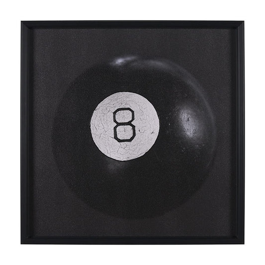 Mercana - Billiard V 8 Ball by Chris Dunker a Hand Embellished Framed Art Decograph Print - 15714 view 1