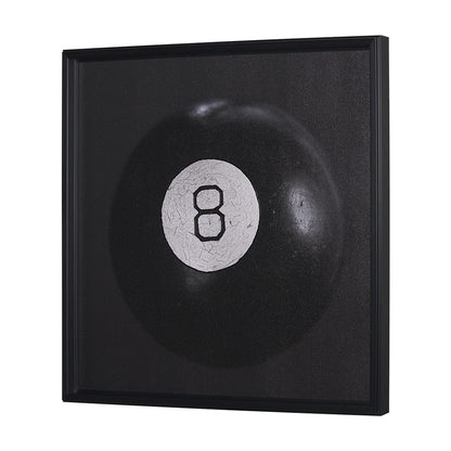 Mercana - Billiard V 8 Ball by Chris Dunker a Hand Embellished Framed Art Decograph Print - 15714 view 2