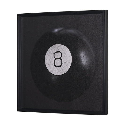 Mercana - Billiard V 8 Ball by Chris Dunker a Hand Embellished Framed Art Decograph Print - 15714 view 2