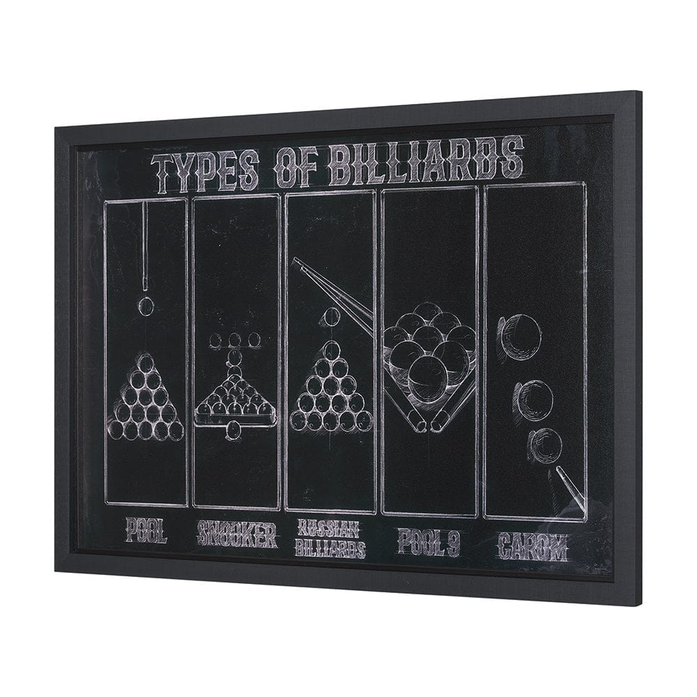 Mercana - Billiards by Mercana Studio a Hand Embelished Textured Framed Art Print - 15403 view 2