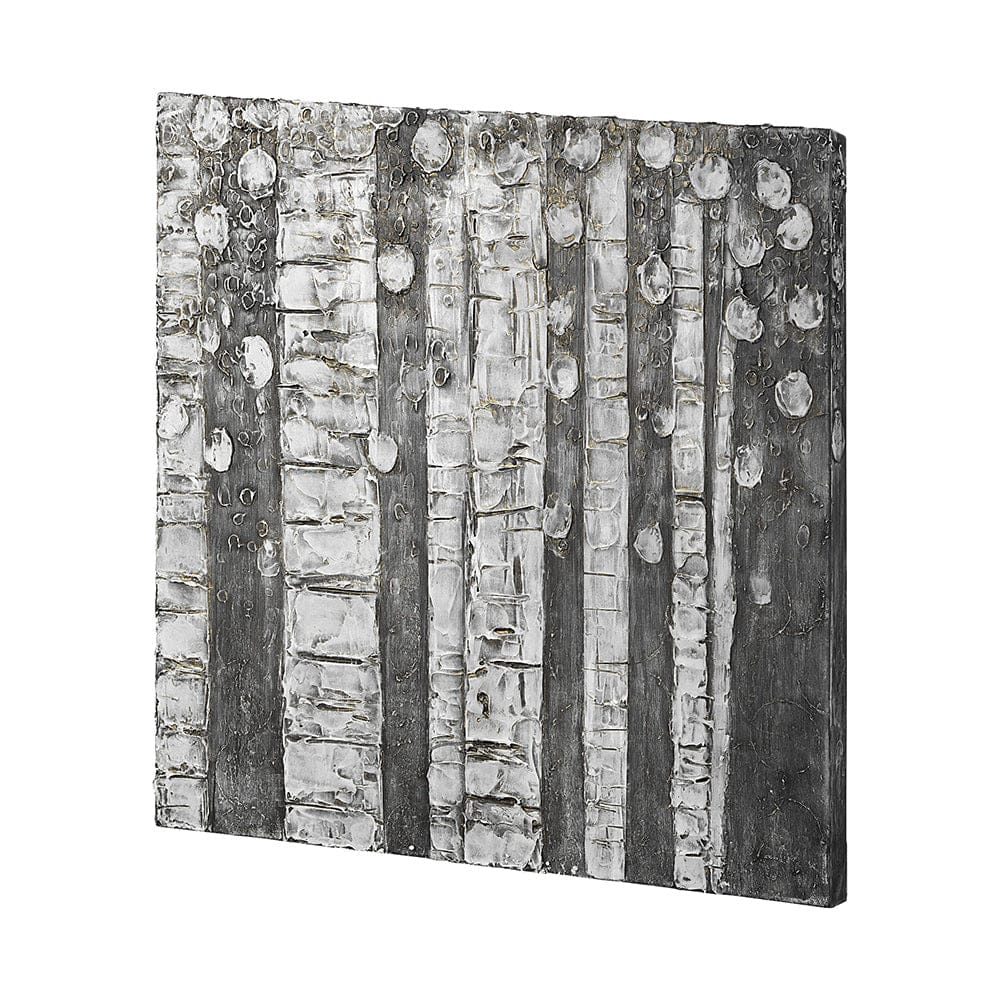 Mercana - Birch Trees by Studio M a Hand Embellished Gallery-Wrapped Canvas Print - 102069-L view 2