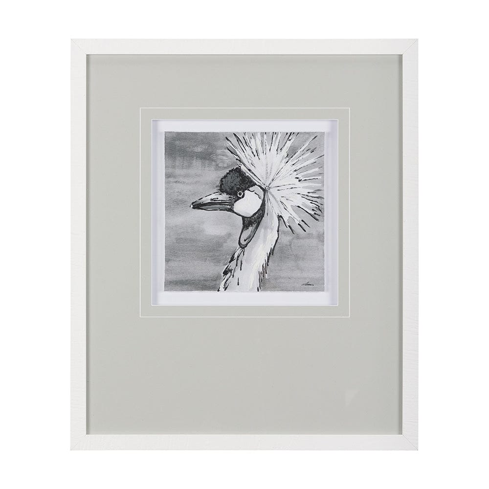 Mercana - Bird Portrait Sketch II by Mercana Studio Hand Embellished Framed Art Print Matted under Glass - 14846 view 1