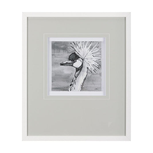 Mercana - Bird Portrait Sketch II by Mercana Studio Hand Embellished Framed Art Print Matted under Glass - 14846 view 1