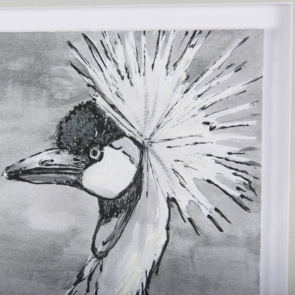 Mercana - Bird Portrait Sketch II by Mercana Studio Hand Embellished Framed Art Print Matted under Glass - 14846 view 7