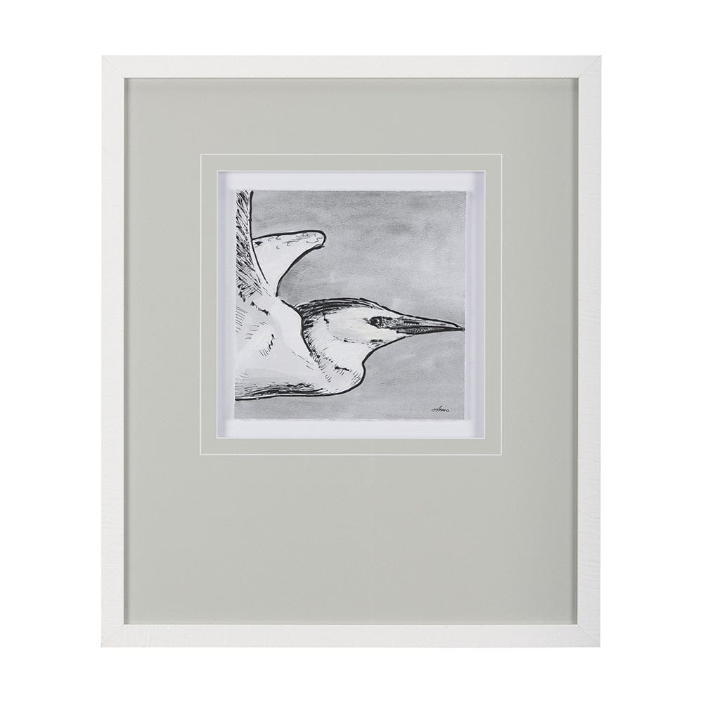 Mercana - Bird Portrait Sketch III by Mercana Studio Hand Embellished Framed Art Print Matted under Glass - 14847 view 1