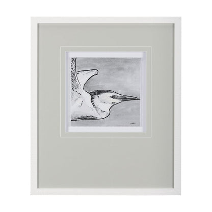Mercana - Bird Portrait Sketch III by Mercana Studio Hand Embellished Framed Art Print Matted under Glass - 14847 view 1