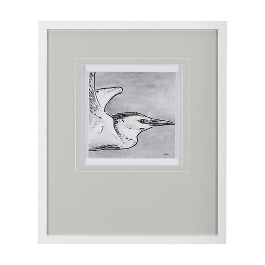 Mercana - Bird Portrait Sketch III by Mercana Studio Hand Embellished Framed Art Print Matted under Glass - 14847 view 1