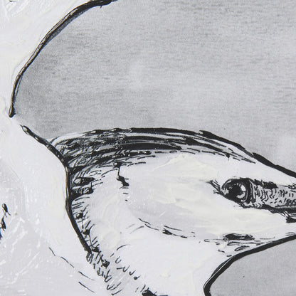 Mercana - Bird Portrait Sketch III by Mercana Studio Hand Embellished Framed Art Print Matted under Glass - 14847 view 7