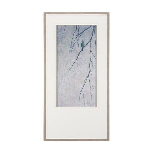 Mercana - Bird Song I by Mercana Studio a Hand Embellished Textured Framed Art Print Matted under Glass - 14867 view 1
