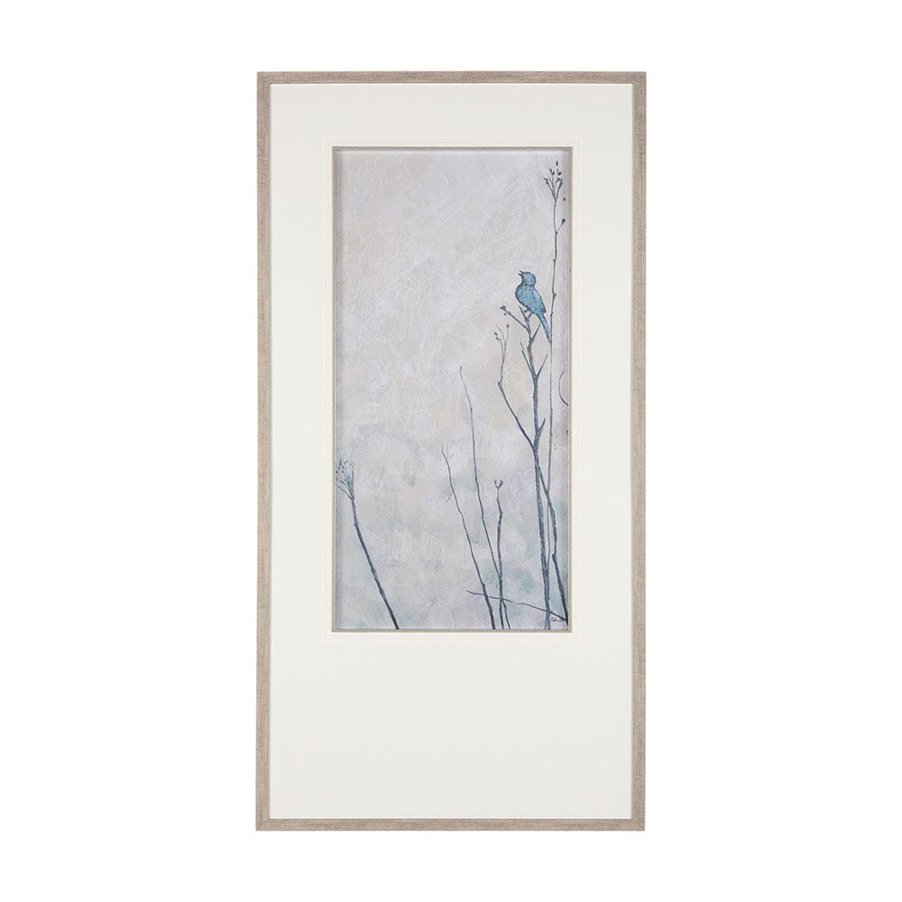 Mercana - Bird Song II by Mercana Studio a Hand Embelished Textured Framed Art Print Matted under Glass - 14868 view 1