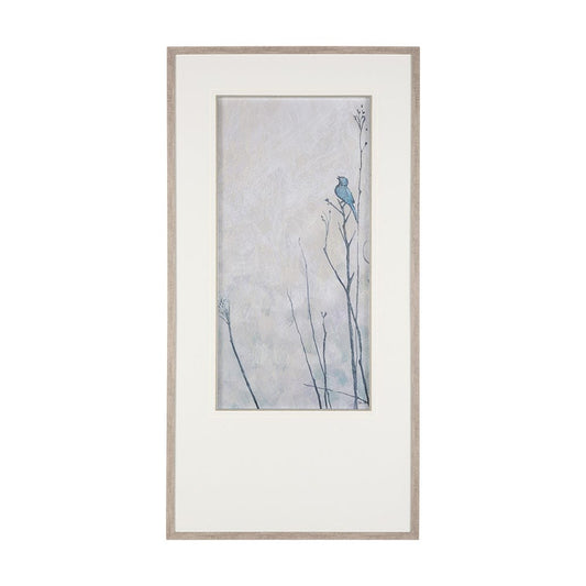 Mercana - Bird Song II by Mercana Studio a Hand Embelished Textured Framed Art Print Matted under Glass - 14868 view 1