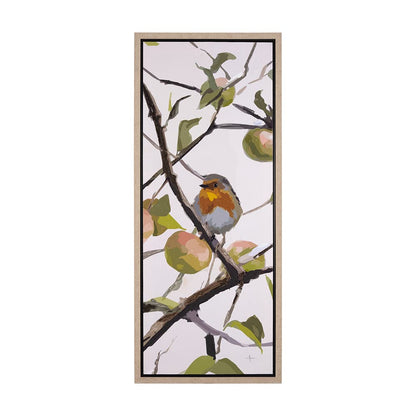 Mercana - Birds & Apples I by Mercana Studio a Hand Embellished Textured Framed Canvas - 102596-FL view 1