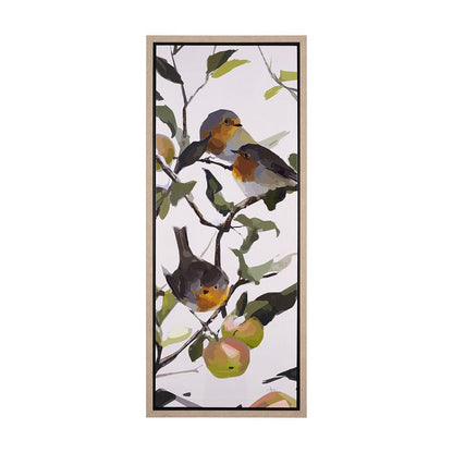 Mercana - Birds & Apples II by Mercana Studio a Hand Embellished Textured Framed Canvas - 102597-FL view 1