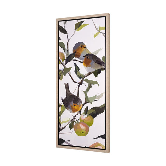 Mercana - Birds & Apples II by Mercana Studio a Hand Embellished Textured Framed Canvas - 102597-FL view 2