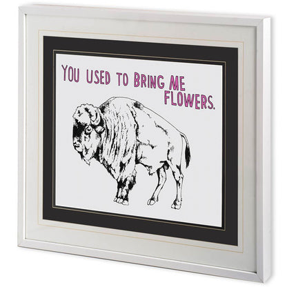 Mercana - Bison by Marie, Natasha a Framed Art Print Matted under Glass - 10304 view 1