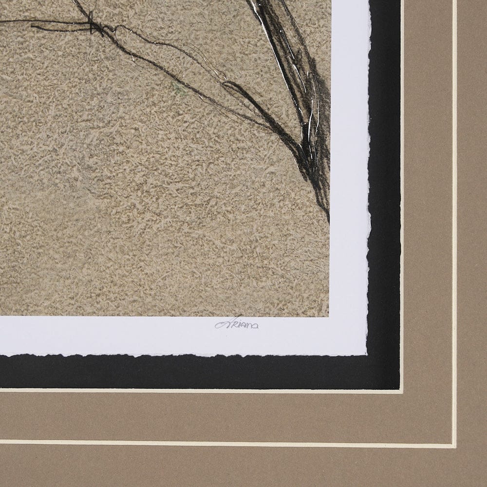 Mercana - Black Chokecherry 1 by Mercana Studio a Hand Embellished Framed Art Print Matted under Glass - 15562 view 6