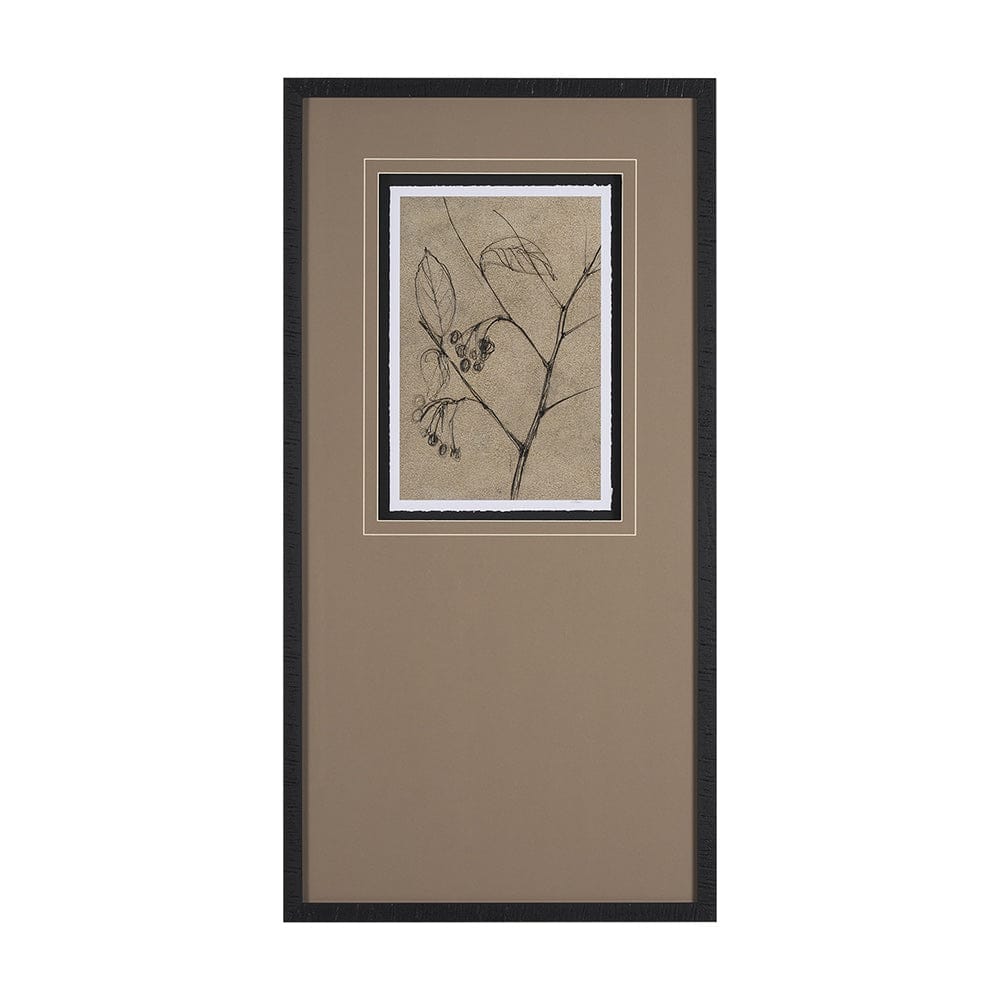 Mercana - Black Chokecherry 2 by Mercana Studio a Hand Embellished Framed Art Print Matted under Glass - 15563 view 1