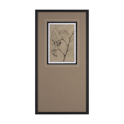 Mercana - Black Chokecherry 2 by Mercana Studio a Hand Embellished Framed Art Print Matted under Glass - 15563 view 1
