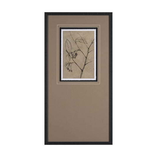 Mercana - Black Chokecherry 2 by Mercana Studio a Hand Embellished Framed Art Print Matted under Glass - 15563 view 1