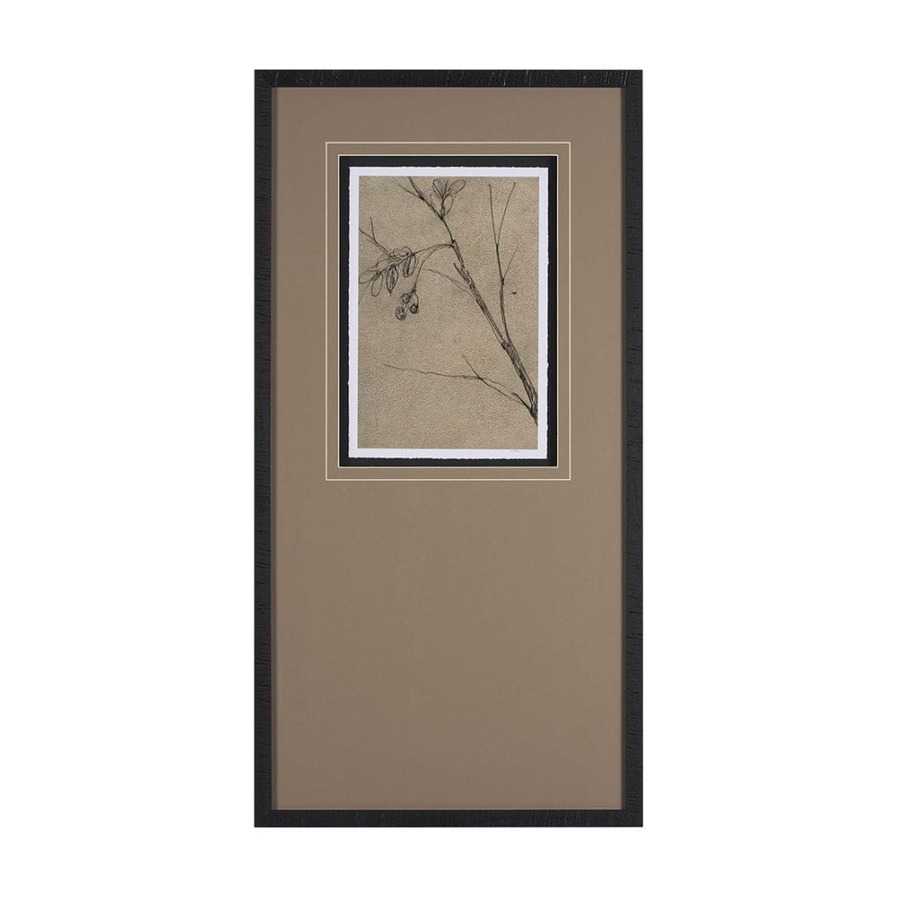 Mercana - Black Chokecherry 3 by Mercana Studio a Hand Embellished Framed Art Print Matted under Glass - 15564 view 1