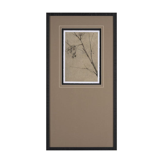 Mercana - Black Chokecherry 3 by Mercana Studio a Hand Embellished Framed Art Print Matted under Glass - 15564 view 1