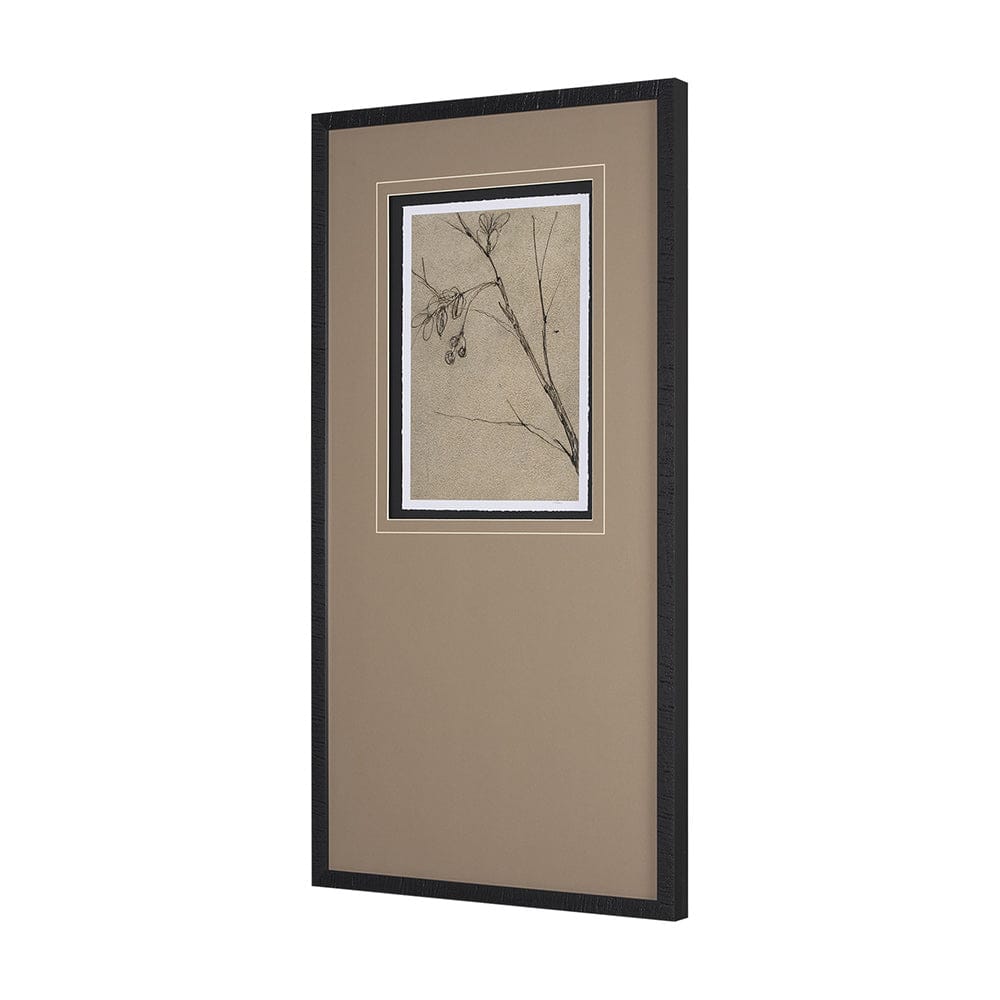 Mercana - Black Chokecherry 3 by Mercana Studio a Hand Embellished Framed Art Print Matted under Glass - 15564 view 2