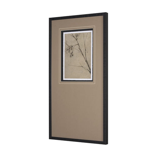 Mercana - Black Chokecherry 3 by Mercana Studio a Hand Embellished Framed Art Print Matted under Glass - 15564 view 2