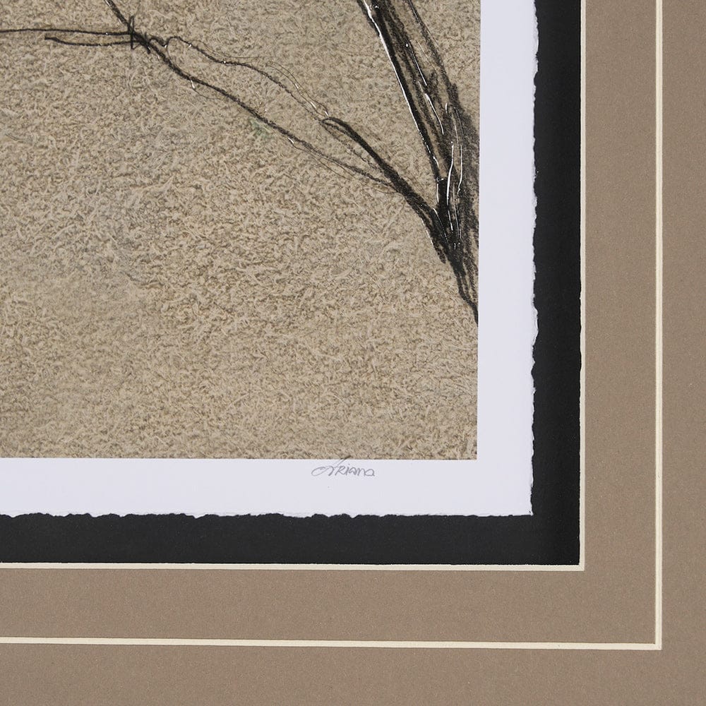 Mercana - Black Chokecherry 3 by Mercana Studio a Hand Embellished Framed Art Print Matted under Glass - 15564 view 6
