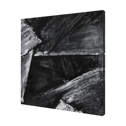 Mercana - Black Composition II by Mercana Studio a Hand Embellished Textured Canvas - 102514-L view 2