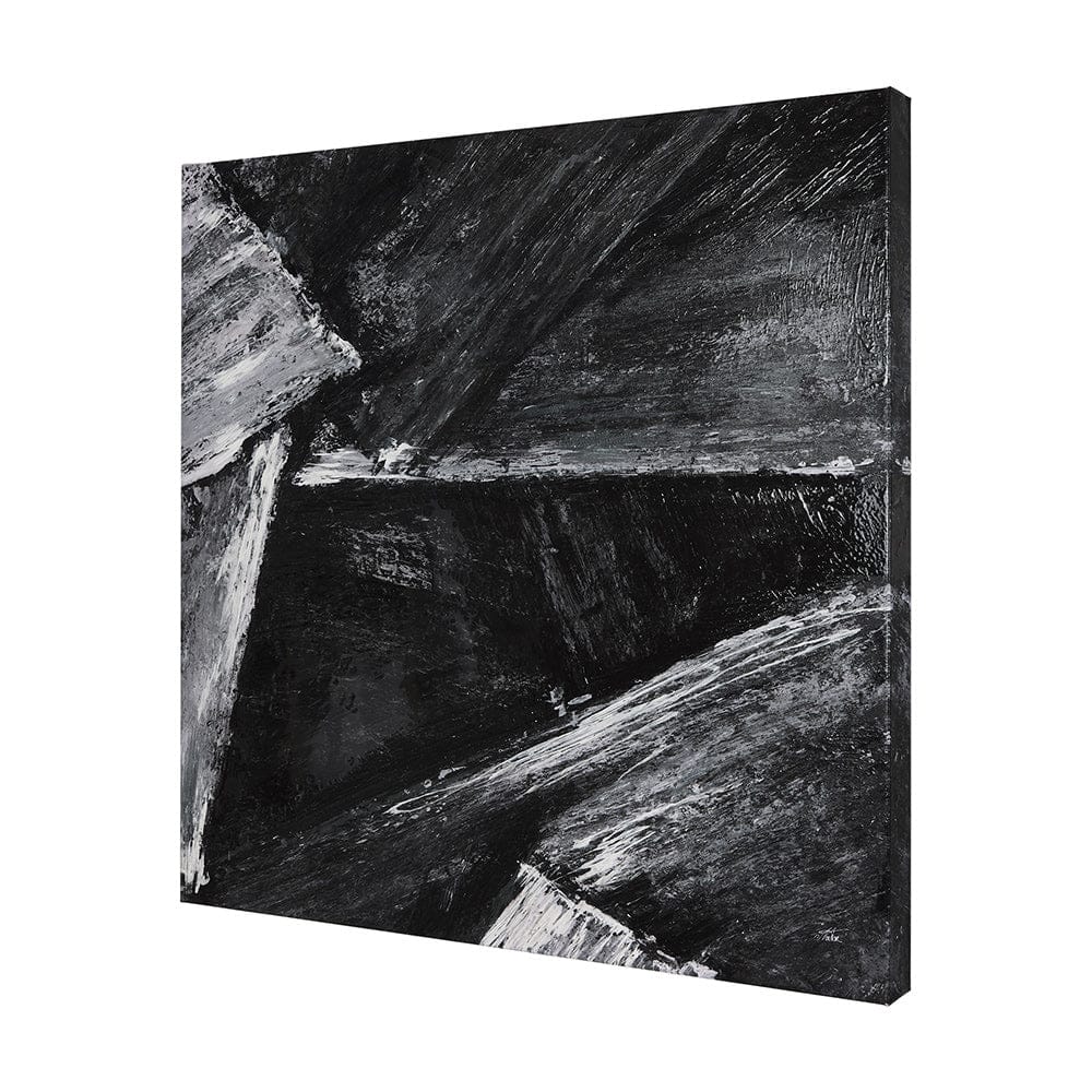 Mercana - Black Composition II by Mercana Studio a Hand Embellished Textured Canvas - 102514-S view 2