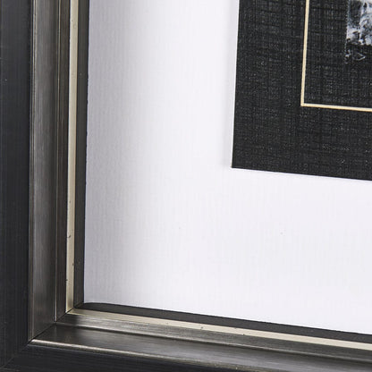 Mercana - Black Composition II by Mercana Studio Hand Embellished Textured Framed Art Print Matted under Glass - 14752 view 5