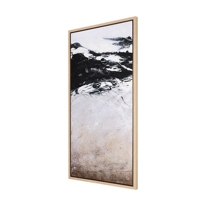 Mercana - Black Strokes I by Mercana Studio a Hand Embelished Textured Framed Canvas - 102485-FS view 2