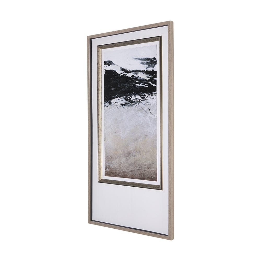 Mercana - Black Strokes I by Mercana Studio a Hand Embellished Textured Framed Art Print Matted under Glass - 14767 view 2