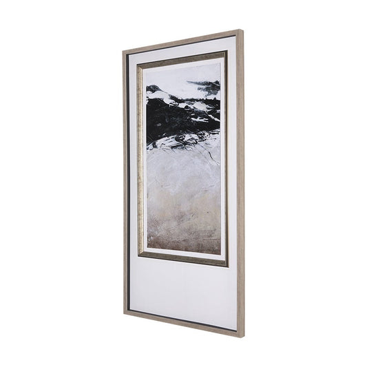 Mercana - Black Strokes I by Mercana Studio a Hand Embellished Textured Framed Art Print Matted under Glass - 14767 view 2