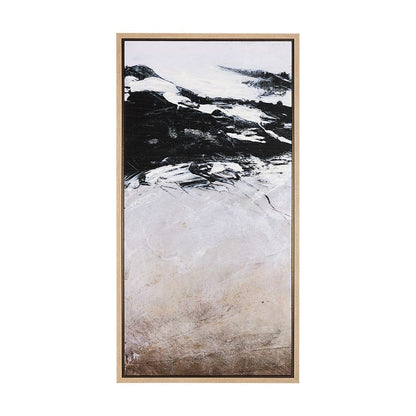Mercana - Black Strokes I by Mercana Studio a Hand Embellished Textured Framed Canvas - 102485-FL view 1