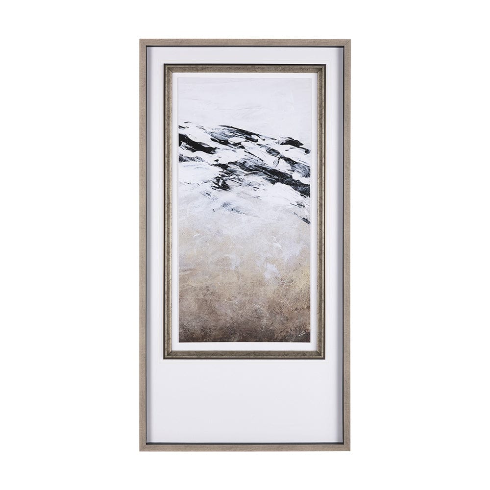Mercana - Black Strokes III by Mercana Studio a Hand Embellished Textured Framed Art Print Matted under Glass - 14769 view 1