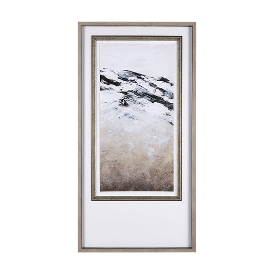 Mercana - Black Strokes III by Mercana Studio a Hand Embellished Textured Framed Art Print Matted under Glass - 14769 view 1