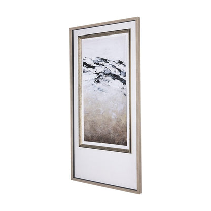Mercana - Black Strokes III by Mercana Studio a Hand Embellished Textured Framed Art Print Matted under Glass - 14769 view 2