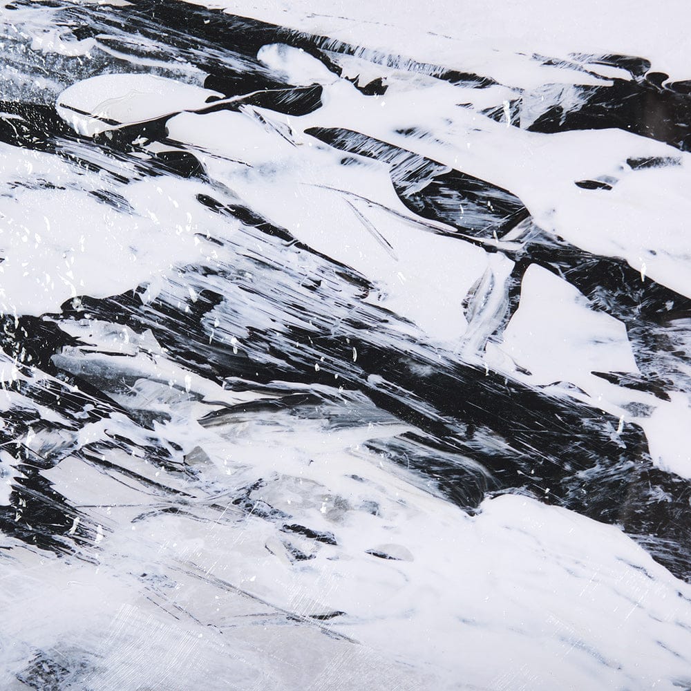 Mercana - Black Strokes III by Mercana Studio a Hand Embellished Textured Framed Art Print Matted under Glass - 14769 view 7