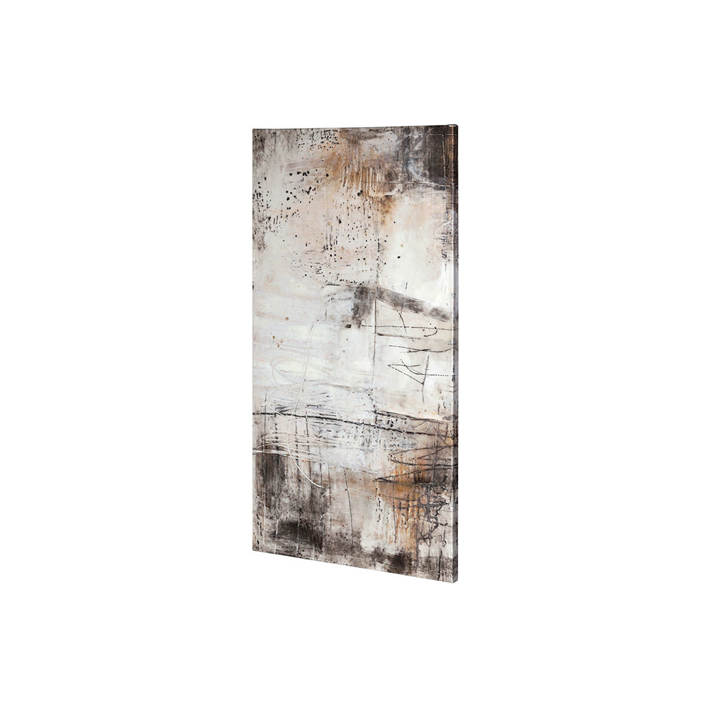 Mercana - Blk Wht Bronze I by Jennifer Goldberger a Hand Embellished Textured Canvas - 101091-S view 1