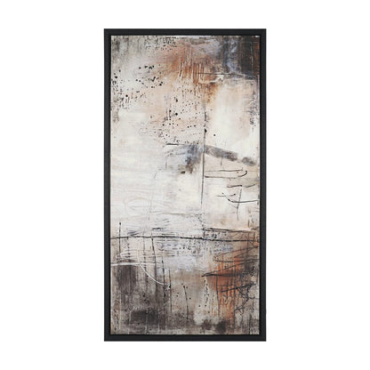 Mercana - Blk Wht Bronze I by Jennifer Goldberger a Hand Embellished Textured Framed Canvas - 101091-FL view 1