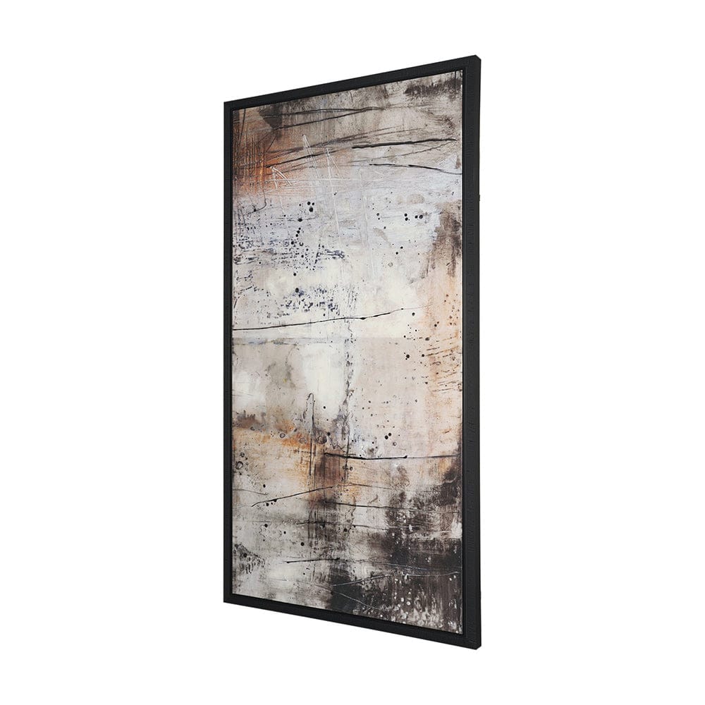 Mercana - Blk Wht Bronze II by Jennifer Goldberger a Hand Embellished Textured Framed Canvas - 101092-FL view 3