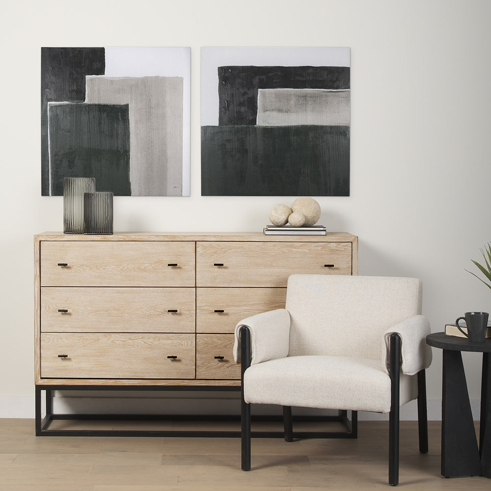 Mercana - Block I by Mercana Studio a Hand Embellished Textured Canvas - 102212-S view 9